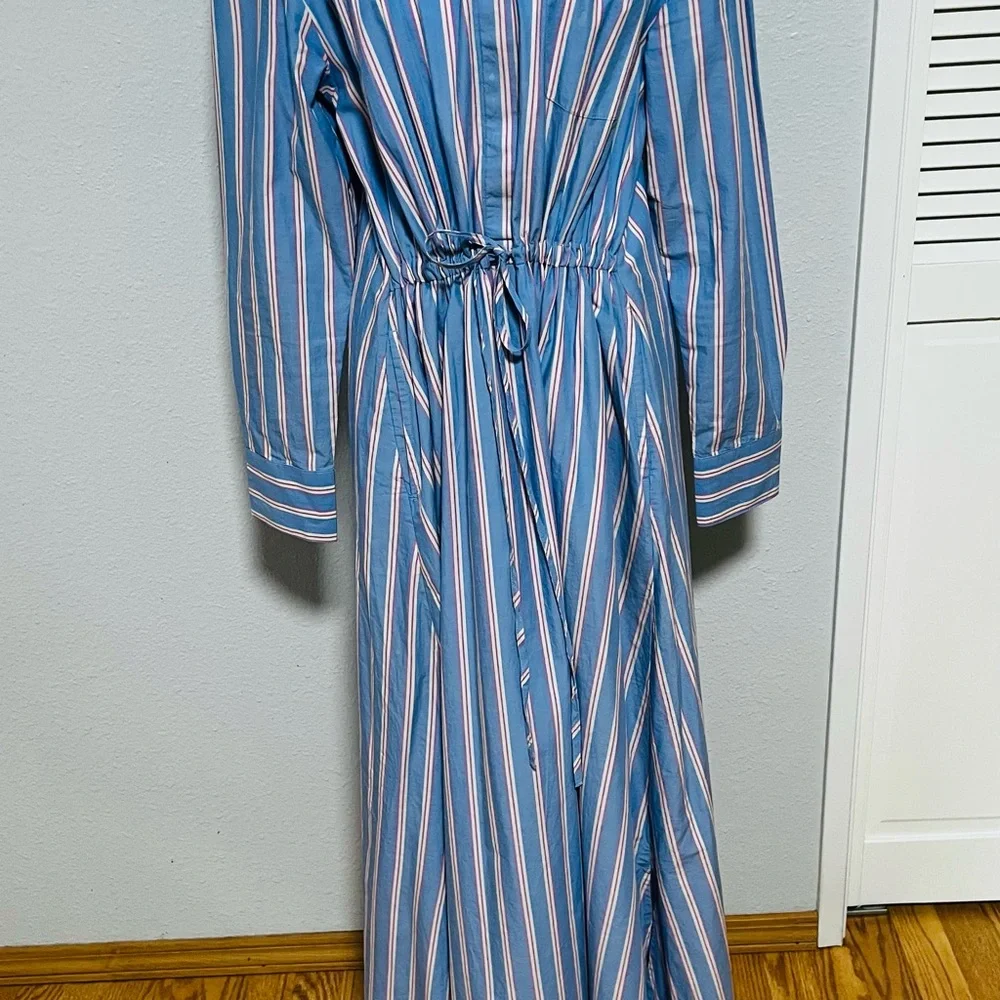 Comfy Cotton Dress – Drawstring Waist & Button Cuffs - Picture 4 of 7